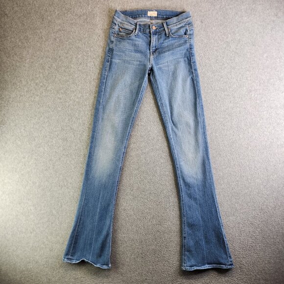 MOTHER Denim - Mother Jeans Womens 25 The Runaway Light Kitty Wash Flare Leg Low Rise Soft